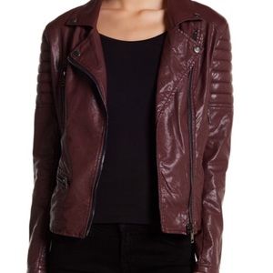 Blank NYC faux leather Frankenstorm Moto jacket